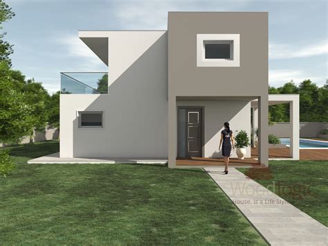 Aveti la indemana proiecte case moderne care ofera circa 100 m2, dar la fel de simplu se poate opta pentru o suprafata de 200 m2 in functie de numarul de persoane care vor locui, astfel: Modern Gray - Case ecologiche moderne | Woodlogic