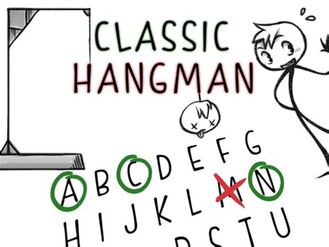 These hangman games are arranged into topics and levels, with five games in each level. Classic Hangman 🏆 Games Online