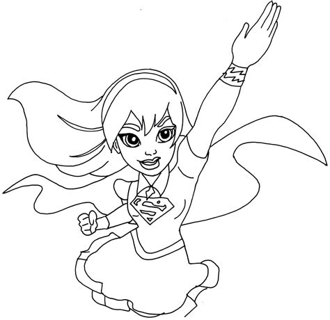 Dc super hero girls follows the adventures of teenage versions of wonder woman supergirl bumblebee batgirl zatanna and jessica cruz who are students at metropolis high school. Supergirl Coloring Pages - Whataboutmimi.com - Coloring Home