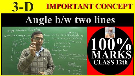 Circles 02 july 2014 checklist make sure you learn proofs of the following theorems: Class 12 Maths 3D Geometry Angle between two lines - YouTube