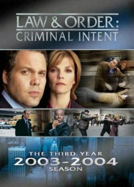 Episodes from seasons one, and five. Law & Order: Criminal Intent (season 3) - Wikipedia