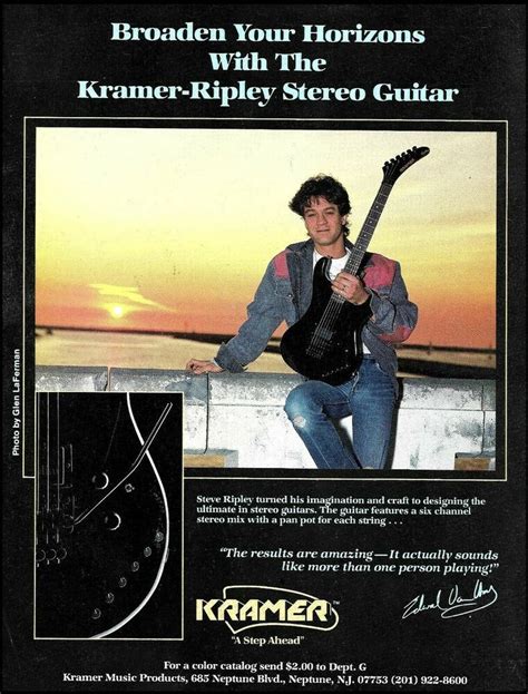 Save eddie van halen guitars to get email alerts and updates on your ebay feed.+ Eddie Van Halen 1985 Kramer Ripley Stereo Guitar ad 8 x 11 ...