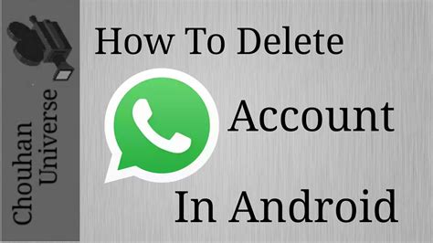 Click remove and delete account and data. How To Delete WhatsApp Account with Full Data - YouTube