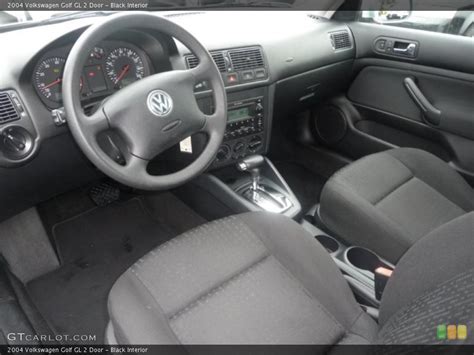 But it'll be the interior and exterior styling doing the heavy lifting in the dealership. Black Interior Photo for the 2004 Volkswagen Golf GL 2 ...