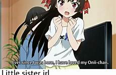 sister anime onii animemes