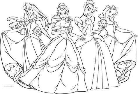 Search through 623,989 free printable colorings at getcolorings. Four Disney Princess Coloring Page in 2020 | Princess ...