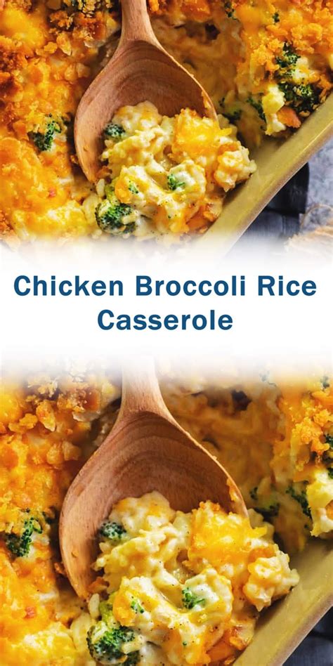 It has rice, chicken, cheese, and some broccoli. Chicken Broccoli Rice Casserole - 3 SECONDS