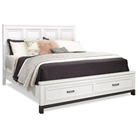 Prepac captain's platform storage bed with 12 drawers, queen, black. Aspenhome Hyde Park I32-495/407D/406-WHT King Painted ...