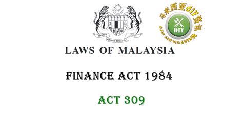 The chancellor of the exchequer delivers the annual budget speech outlining changes in spending, tax, duty and other financial matters. Finance Act 1984 - malaysia DIY info