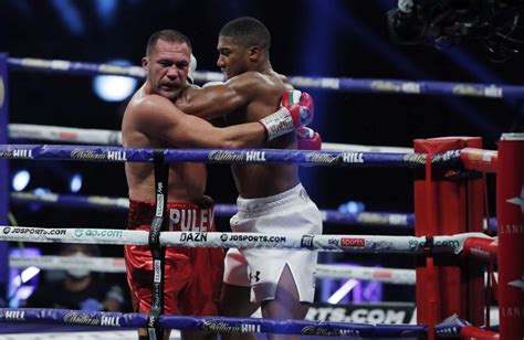 Anthony oluwafemi olaseni joshua, obe is a british professional boxer. Кубрат Пулев загуби мача срещу Джошуа за световната титла ...