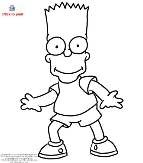 Subscribe to the yescoloring youtube channel. Cartoons Coloring Pages: Bart Simpsons Coloring Pages