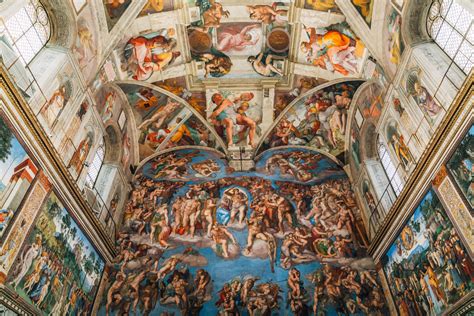 The sistine chapel ceiling, vatican, italy. The Vatican will present a show about the Sistine Chapel