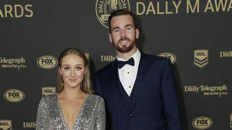 Tom trbojevic barking at taniela paseka. Dally M 2019, red carpet: NRL players and wives, partners ...