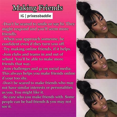 Most of the time theses baddies grew up begin bullied or lacking . Pin by Baddie Self Care on PrixessBaddie | Making friends ...