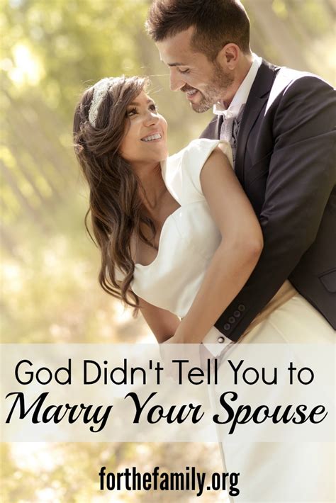 So overwhelming that dreams, visions, and idolization are involved. God Didn't (and Won't) Tell You to Marry Your Spouse - for ...