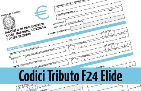 — артикул 1501 туба 50 гр. Codici Tributo F24 Elide - Paperblog