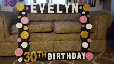 So now's the time to brainstorm, and more importantly, shop for the best birthday gifts for your. 30th birthday photo booth frame | Happy birthday frame ...