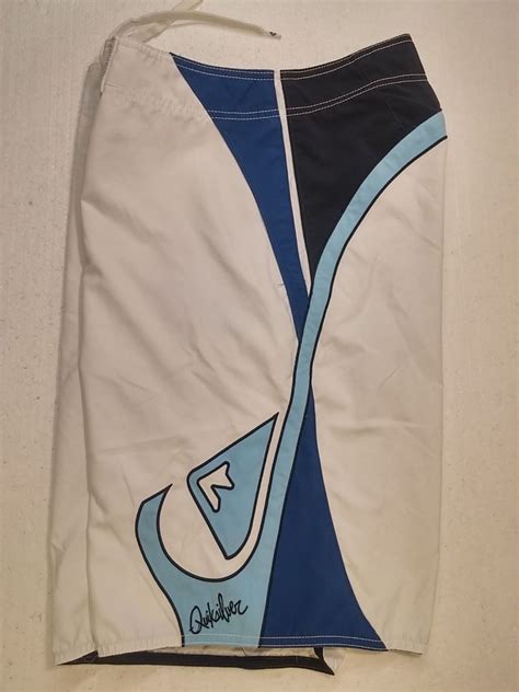 Maybe you would like to learn more about one of these? For Sale QuikSilver White Blue BoardShorts Mens 34 Board ...