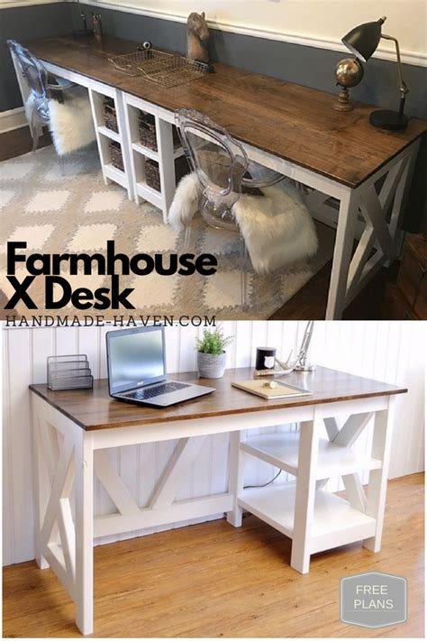 Check spelling or type a new query. Farmhouse X Office Desk | Woodworking plans, Woodworking ...