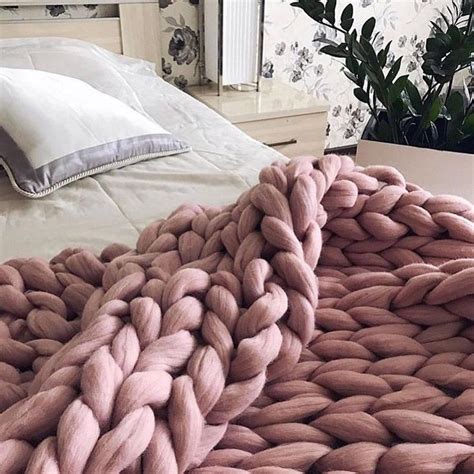 You'd want to snuggle up this spring with your chunky knit blanket. DIY KNIT Kit Chunky knit blanket Giant Knitting Needles ...