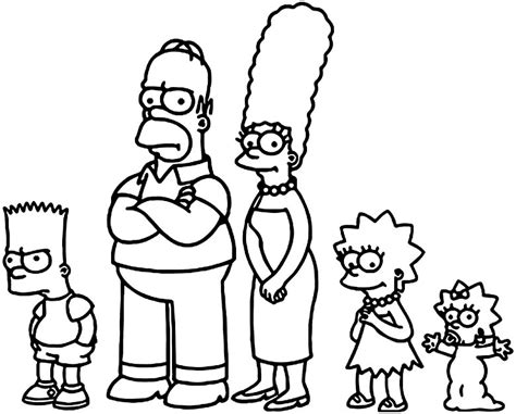 Os simpsons para colorir desenho dos simpsons tattoo desenhos. Desenhos de Simpsons para imprimir e colorir - Dicas Práticas