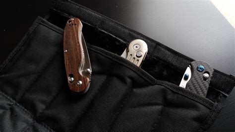 Pocket Knife Collection Carry Case Storage 12 Blades Spyderc