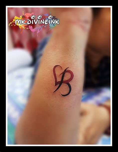 A alphabet tattoo design a letter tattoo design #tattoos #tattoart #tattooidea #tattoodesign · couple tattoo design a and b alphabet unique couple tattoo . Initial tattoo designs with heart, Initial B, Colourful tattoo, Letter ...