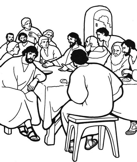 Break out the crayons, the colored pencils, the watercolors, or the colored markers! The Last Supper Coloring Page - Coloring Home