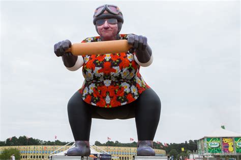 The mascot and logo of the zwarte cross is 'tante rikie', rikie nijman, the mother of jovink's manager, andré nijman. dossier: Zwarte Cross 2015 - gelderland - 3voor12