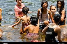 river bath taking people alamy teuk local rapids cambodia shopping cart