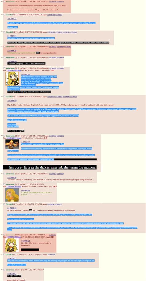 Cuckold, doggy style, dogging, wife, fucking, stranger, highway, rest, aera. /co/'s story of inexperienced Yang | RWBY | Know Your Meme