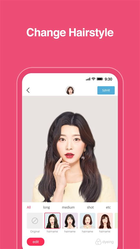 Virtual hairstyle generator, haircut simulator, hair style generator for girls and boys. Android용 Hairfit - k-pop hairstyle simulator - APK 다운로드