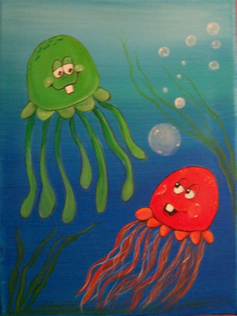 We are top wholesale suppliers to pound shop and discount stores plus many more! Under the Water Acrylics on canvas 9" x 12" | Whimsical ...