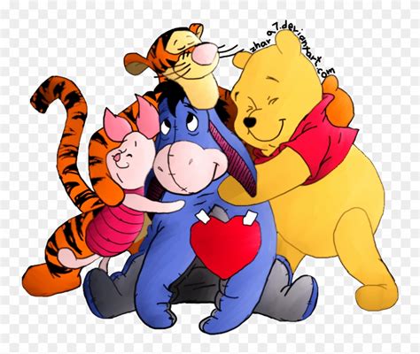 Winnie together with his friends first appeared on the printed page in 1926. Winnie the pooh and friends png clipart collection ...