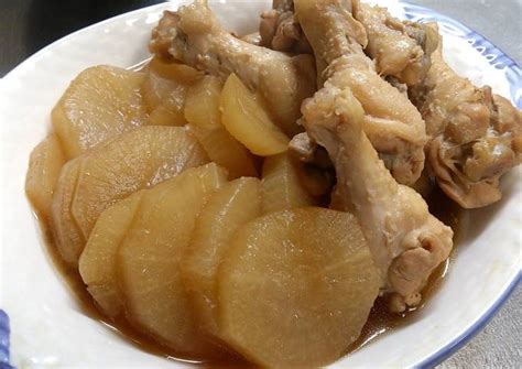 Just think of it as an investment. Stewed Daikon Radish and Chicken Drumettes Recipe by ...