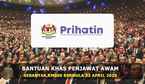 For more information and source, see on this link : Bayaran Khas Penjawat Awam RM500 Dibayar 23 April 2020 ...