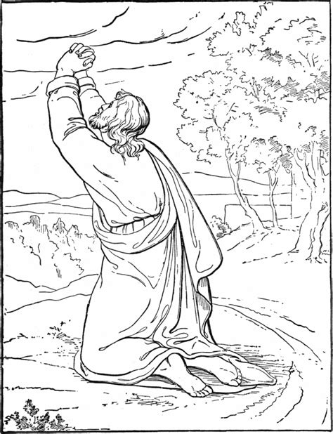 Also, print out bible story coloring pages of a church, the cross, boys and girls prayer warriors. Jesus in the Garden coloring page | Jesus coloring pages ...