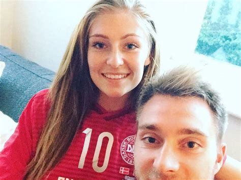 Eriksen and his girlfriend sabrina kvist jensen credit: Sabrina Christian Eriksen Wife