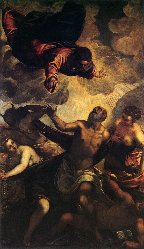 It is now in the museo del prado in madrid. The Temptation of St Anthony by TINTORETTO