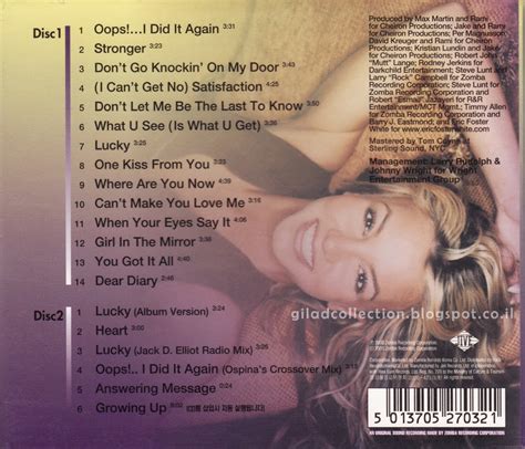 Britney has once again broken a heart. Britney Spears Collection by Gilad: Oops!... I Did It ...