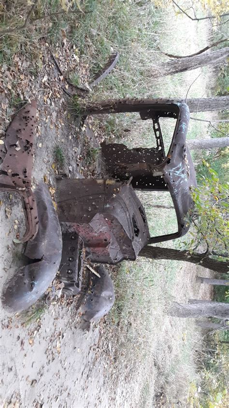 This old pick-up truck that got washed up in a flood in ...