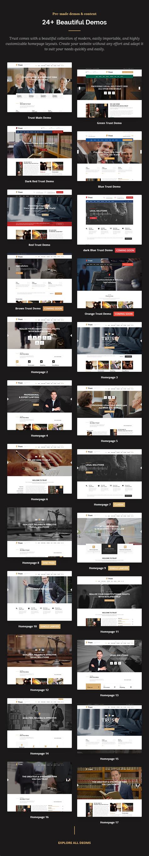 It includes custom built unique slider with cool parallax effect. Trust Business - Lawyer and Attorney WordPress Theme by ...