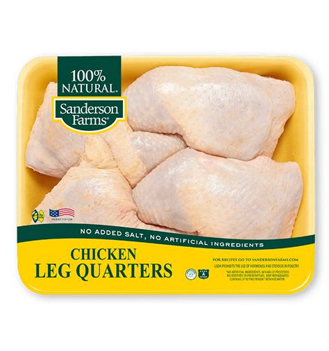 How to prepare crispy baked chicken leg quarters (aka chicken legs and thighs) with juicy, tender meat. Family Pack Leg Quarters - Sanderson Farms