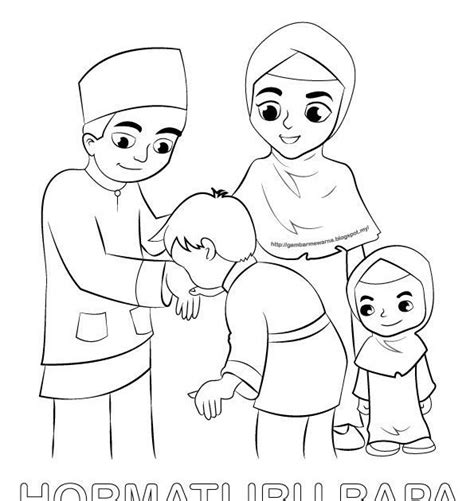 Melalui mewarnai, kreativitas dan imajinasi anak akan semakin berkembang. 17+ Gambar Kartun Anak Ibu Ayah - Miki Kartun