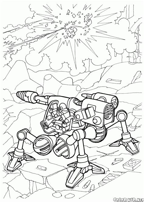 Optimus prime coloring pages help your children express their love for transformers. Coloring page - Walking Robot