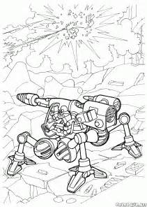 Amongst numerous benefits, it will teach your little one to focus, to develop motor skills, and to help recognize colors. Coloring page - Futuristic wars