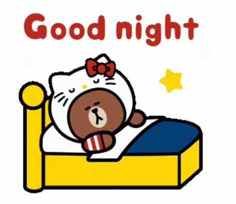 Goodnight Hello Kitty GIF - Goodnight HelloKitty MochaBear - Discover ...
