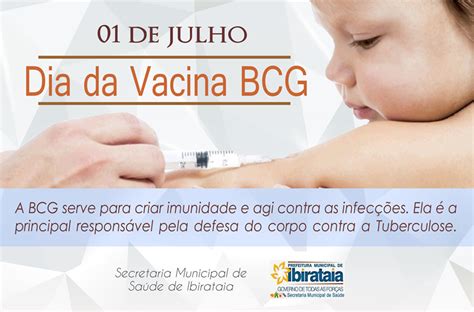 The bcg vaccine protects against tuberculosis, which is also known as tb. DALVA DAY: * 2016 - JULHO (01 a 10)