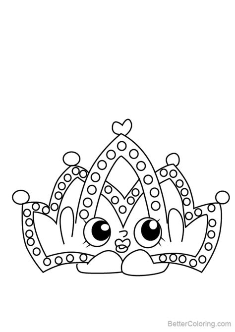 In october 2017, she was released in the shoppies bff travel pack along with bubbleisha, jessicake, and. Tiara from Shopkins Coloring Pages - Free Printable ...