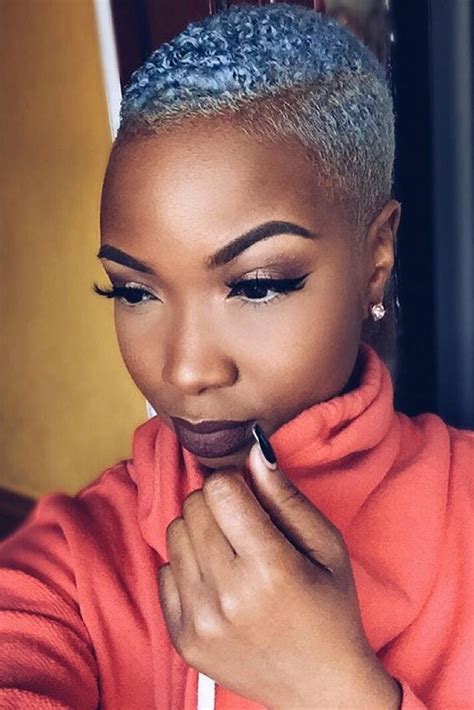 Most of the shaved hairstyles for women have colors on them that tie the whole look together. Shaved Hairstyles For Black Women - Essence